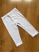 Legginsy białe z kokardką