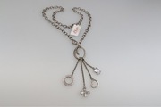 Srebrny naszyjnik wiszący s. Oliver. zdobiony boho