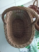 KOSZ pleciony SOLIDNY na zakupy grzyby warzywa wiklinowy WIKLINA VINTAGE 