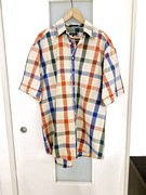 GANT koszula w kratę 100% bawełna L | dobra na M | krótki rękaw