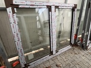 Okno 1780x1420 PCV Turner Oak Toffee – 2-skrzydłowe, 3-szybowe, NEO 76