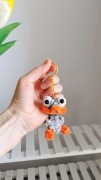 Kaczuszek na szydełku, brelok, zawieszka handmade