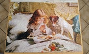 Puzzle ułożone 1000el 48x68cm modlitwa przed posiłkiem RADOM