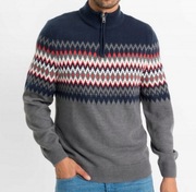 85^ BONPRIX Świąteczny Sweter norweski wzór 3XL 