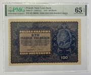 100 Marek Polskich 1919 PMG 65 EPQ