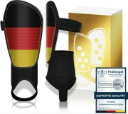 Ochraniacze na piszczele do piłki nożnej dla dzieci z ochroną kostki