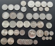 Srebrne Monety 47 szt Duży Zestaw ponad 0,5 kg srebro 999 10 franków