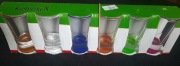 Kieliszki do wódki shotów kolorowe dno 25ml 6szt B