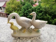 Figurka porcelanowa Wagner & Apel - rodzina gęsi