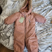 Zimowy kombinezon h&m nowy 74 różowy 