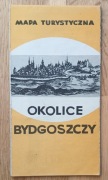 Okolice Bydgoszczy: mapa turystyczna 1968 - stara mapa 