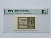 1 złoty 1941 rok seria BB PMG 64