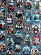 50 naklejek w słoiczkach | Vintage Boże Narodzenie | scrapbooking