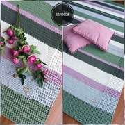 Dywan ze sznurka pleciony , 60/100cm Motkiemisznurkiem bawełna 