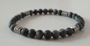 Bransoletka z kamieni naturalnych ( larvikit)
