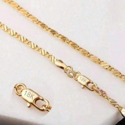 Złoty Naszyjnik 18K Srebro 925 2mm 65cm – Elegancki Łańcuszek + Torebka