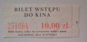 Kino, Bilet, Kwota 10zł 