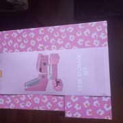 Zestaw na biurko organizer na długopisy przybory biurowe szkolny 5 el.