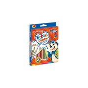 KREDKI OŁÓWKOWE TRÓJKĄTNE - 18 KOLORÓW - BAMBINO