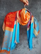 Chusta Pashmia  z kaszmiru i jedwiabiu, nowa bez metki