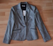 MANGO żakiet marynarka damska pepitka nowa XS/34