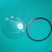 Szkło wypukłe do skrzyni zegara z ramką=wymiary na zdjęciach