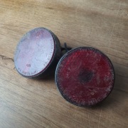 Oryginalne Odblaski PRL – W.K. Mikołajki 1978 – Fi 80 mm (Komplet)