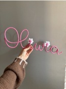 Imię na ścianę dla dziewczynki , piękna dekoracja pokoju 6 literek