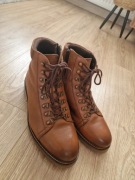 Trzewiki/botki skórzane Venezia solidne i ciepłe