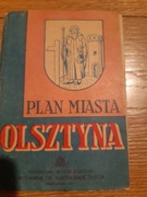 Mapa Olsztyna 1957 rok wydania