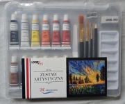 LOOZZ ART Zestaw artystyczny z farbami w walizce 20 elementów nowe w folii 