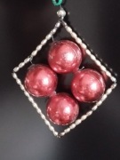 PRL KULKI stara bombka choinkowa