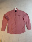 Koszula męska Carry Slim XL różowa 100% bawełna