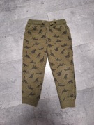 Spodnie dresowe chłopięce sinsay rozm. 98 cm, motyw dinozaury. 