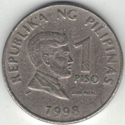 Filipiny 1 piso peso 1998 - 24 mm - nr 3