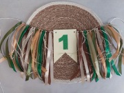 Safari girlanda urodzinowa na krzesełko na roczek