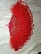 Wachlarz z piórami nowy 