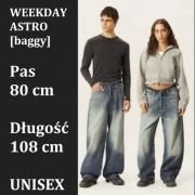 Weekday ASTRO baggy affliction W29 W30 jnco L30 L32 wide leg 29/30 29/32