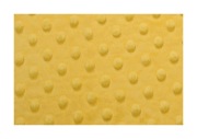 Tkanina polar materiał minky kropki żółty # F 3385