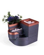 Nawilżacz Powietrza - Elegancka Wewnętrzna Fontanna nawilżająca z doniczką