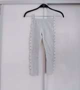 szare legginsy z lampasem rozmiar 122