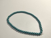 Bransoletka ciemne perły plastikowa