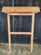 Tablica sołecka,ogłoszeniowa,informacyjna z drewna