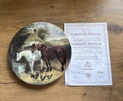 Talerz kolekcjonerski konie drinking at the water trough royal doulton