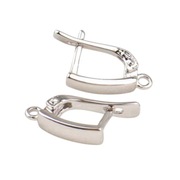 Baza do Kolczyków, Rodowany, 2 x 1,1 cm., 1 para (2 szt).