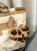 Puszyste serce boho, punio, breloczek