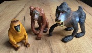 Figurki zwierzęta dzikie małpa mandryl szympans safari 