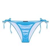 Dsquared2 niebieski połyskujacy dół majtki strój kąpielowy logo ICON - 36