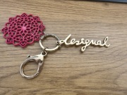 Deaigual brelok zawieszka do torebki torby kluczy złota 