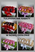 Tulipankowe rabaty ręcznie robione bukiety z wosku sojowego 